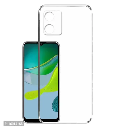 RRTBZ Soft Back Case Cover Compatible for Motorola E13 /Motorola Moto E13 (Transparent TPU)