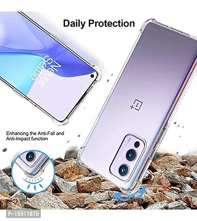 RRTBZ Silicon Transparent TPU Case Cover Compatible for OnePlus 9/1+9-thumb3