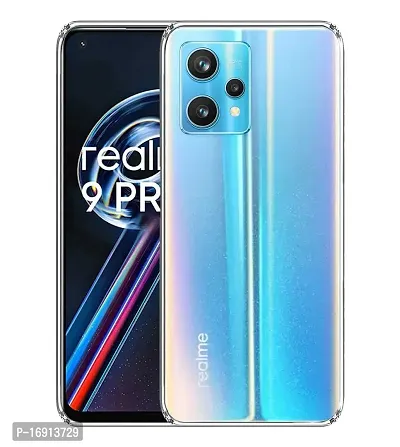 RRTBZ Soft Silicone Flexible Transparent Back Cover Compatible for Realme 9 Pro+ / Realme 9 Pro Plus