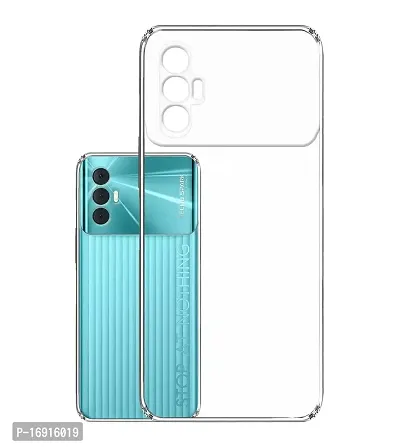 RRTBZ Transparent Soft Silicone TPU Back Cover Compatible for Tecno Spark 8 Pro