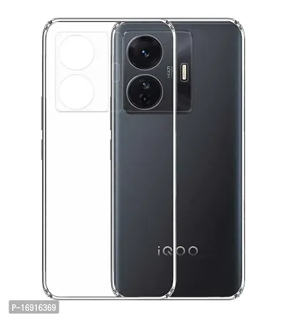 RRTBZ Silicon Transparent TPU Case Cover Compatible for iQOO Z6 Pro 5G / Vivo T1 Pro