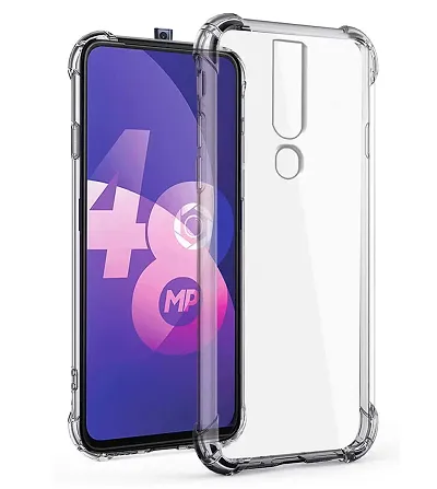 RRTBZ Back Cover Case Compatible for Oppo F11 Pro Soft Silicone TPU Flexible Back Cover Compatible for Oppo F11 Pro (Transparent)