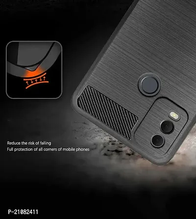 RRTBZ Soft Armor Back Case Compatible for Nokia C22 -Black-thumb3