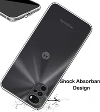 RRTBZ Transparent Soft Silicone TPU Back Cover Compatible for Motorola Moto G22-thumb3