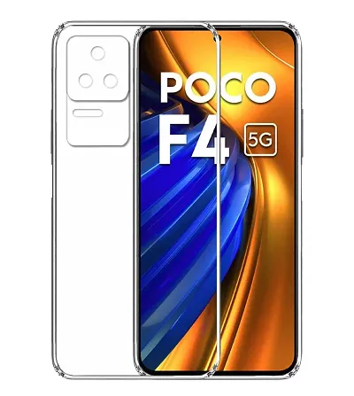 RRTBZ Soft Transparent TPU Case Cover Compatible for Poco F4 5G