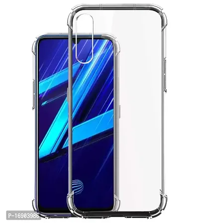 RRTBZ Back Cover Case Compatible for Vivo Z1x Soft Silicone TPU Flexible Back Cover Compatible for Vivo Z1x (Transparent)