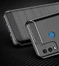 RRTBZ Carbon Fiber TPU Back Case Cover Compatible for Nokia G11 Plus -Black-thumb4