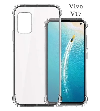 RRTBZ Transparent Soft Silicone TPU Flexible Back Cover Compatible for Vivo V17