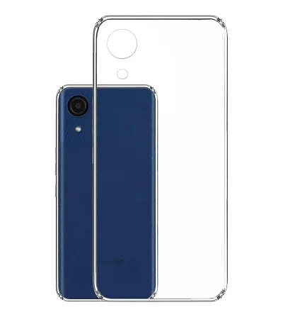 RRTBZ Soft Silicone TPU Back Cover Compatible for Samsung Galaxy A03 Core