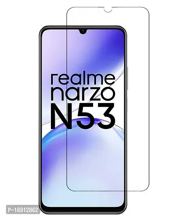 RRTBZ Impossible Flexible Fiber Screen Protector Guard Compatible for Realme Narzo N53 (Screen Guard)