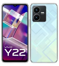 RRTBZ Transparent Soft Silicone TPU Flexible Back Cover Compatible for Vivo Y22-thumb1