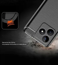 RRTBZ Soft Armor Back Case Compatible for Realme Narzo N53 -Black-thumb2