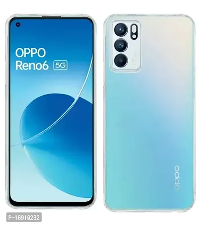 RRTBZ Soft TPU Transparent Back Case Cover Compatible for Oppo Reno6 5G-thumb2