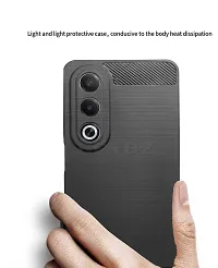 Oppo K12x Soft Flexible Hybrid Armor Back Case Compatible for Oppo K12x 5G with Earphone and Screen Guard Black-thumb3