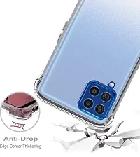 RRTBZ Soft Flexible Silicone Back Cover Compatible for Samsung Galaxy F62, Transparent Case-thumb2