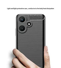 RRTBZ Soft Flexible Hybrid Armor Back Case Cover Compatible for Infinix HOT 30i (Hybrid Armor)-thumb4