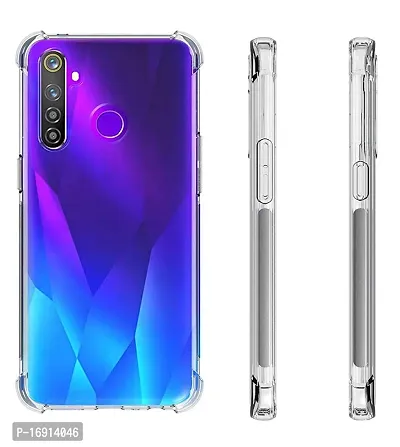 RRTBZ Soft Silicon Transparent Case Cover Compatible for Realme 5