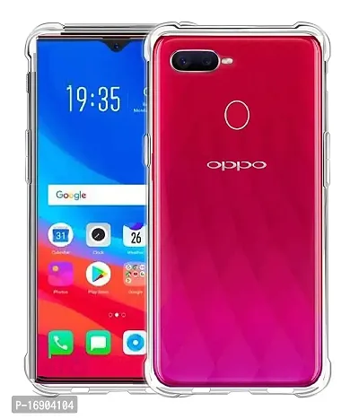 RRTBZ Soft Silicone TPU Transparent TPU Case Cover Compatible for Oppo F9 Pro