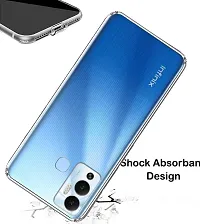 RRTBZ Transparent Soft Silicone TPU Flexible Back Cover Compatible for Infinix Hot 12 Play-thumb3