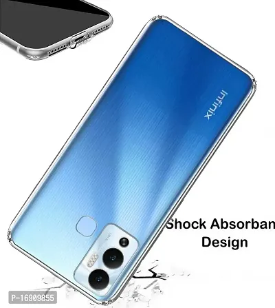 RRTBZ Transparent Soft Silicone TPU Flexible Back Cover Compatible for Infinix Hot 12 Play-thumb4