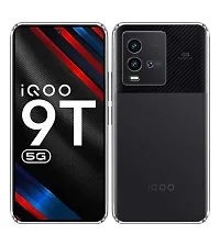 RRTBZ Soft Silicon TPU Case Cover Compatible for iQOO 9T 5G Transparent-thumb1