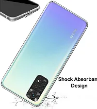 RRTBZ Transparent Soft Silicone TPU Flexible Back Cover Compatible for Xiaomi Redmi Note 11 / Redmi Note 11s with Earphone-thumb3