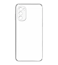 RRTBZ Transparent Soft Silicone TPU Flexible Back Cover Compatible for Motorola Moto G62 with Screen Guard-thumb3