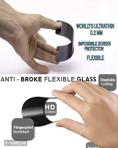 RRTBZ Anti Shock Impossible Flexible Transparent Screen Protector Guard Compatible for-thumb3