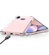 RRTBZ Transparent Soft Silicone TPU Flexible Back Cover Compatible for Samsung Galaxy A10s-thumb3