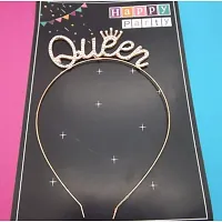 FAVELA Queen Cz Stone Crown Headband-thumb2