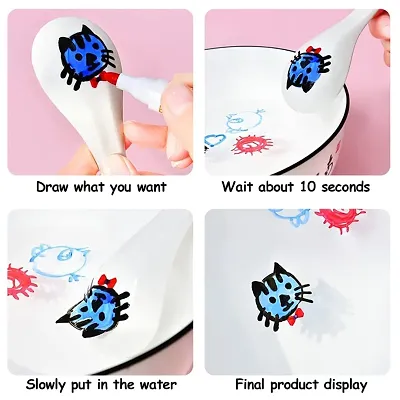 Magical Water Painting Pen, Magic Doodle Drawing Pens, Doodle Water  Floating Painting Marker Pens for Kids Adult Drawing Gift