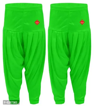 Afra kids pattiyala pant (combo pack of 2) dark green