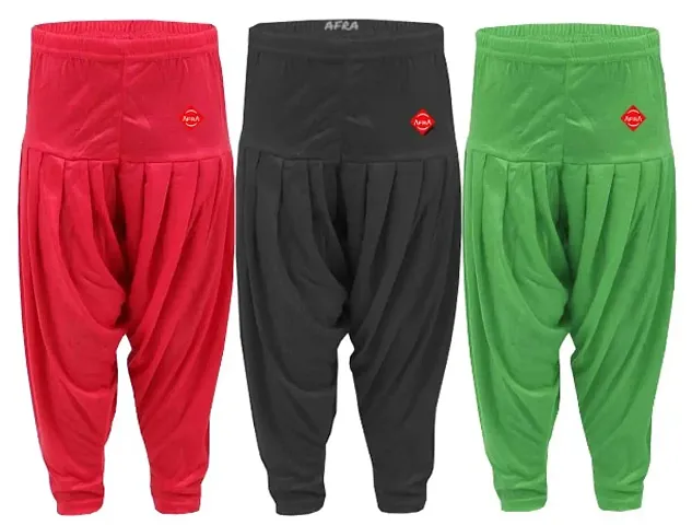 Kids Girls Patiyala Pant Combo Pack of 3