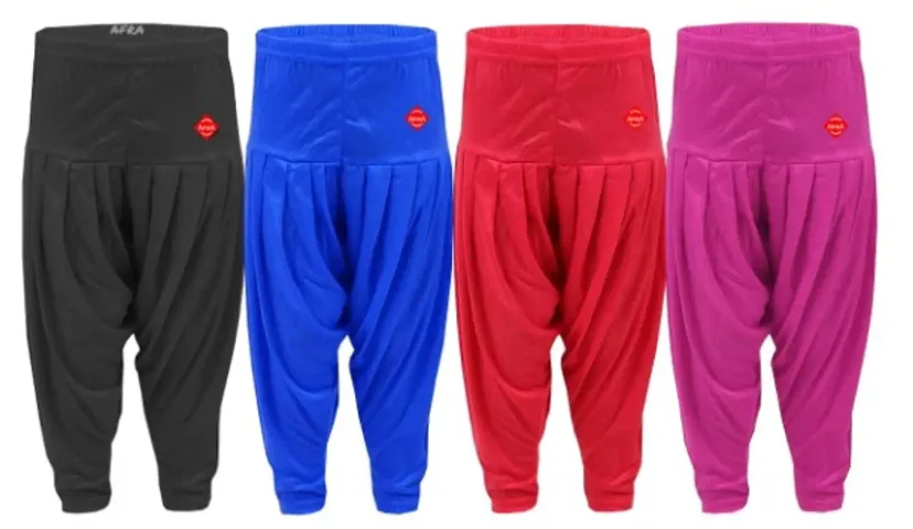 Kids Girls Patiyala Pant Combo Pack of 4