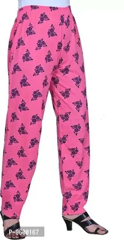 Trendy Cotton Printed Pyjama Pants For Women