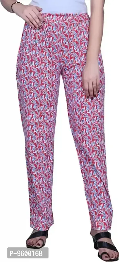 Trendy Cotton Printed Pyjama Pants For Women