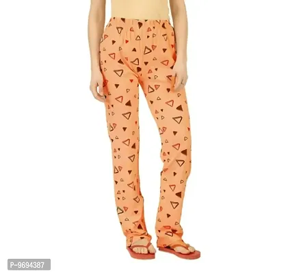 Stylish Fancy Cotton Printed Night Pyjama For Women And Girls Pack Of 1-thumb0