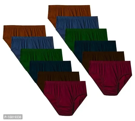 Pack Of 12 Cotton Solid Panty For Women