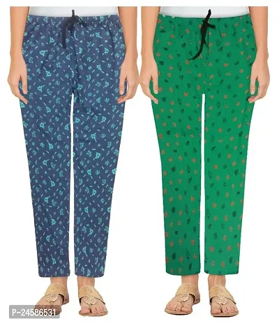 Pack Of 2 Casual Cotton Night Pajama/Night Pant For Women