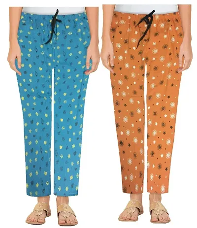 Pack Of 2 Casual Cotton Night Pajama/Night Pant For Women/ Night Pajama For Girls