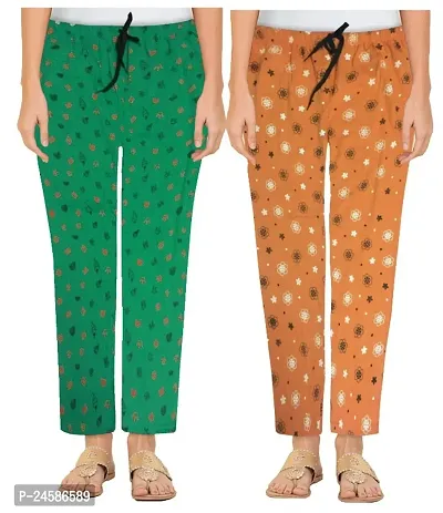 Pack Of 2 Casual Cotton Night Pajama/Night Pant For Women