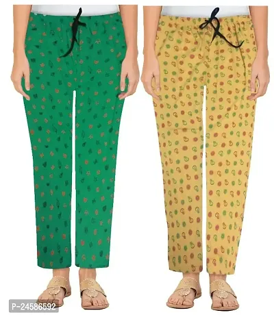 Pack Of 2 Casual Cotton Night Pajama/Night Pant For Women