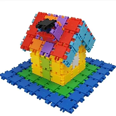 Creative DIY Building Brick Blocks for Kids Educational and Learning Puzzle Games Brain Game 100+ Blocks Pouch Packaging