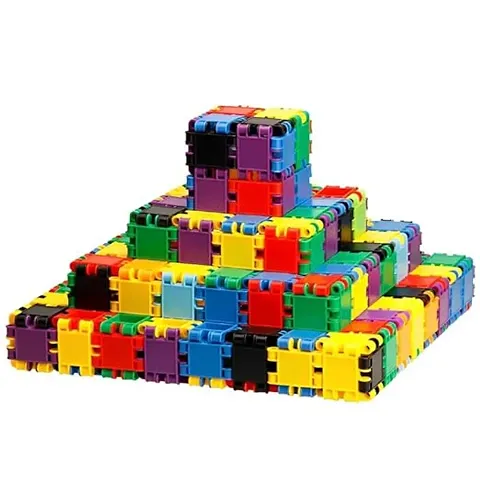 Creative DIY Building Brick Blocks for Kids Educational and Learning Puzzle Games 50+ Blocks Pouch Packaging