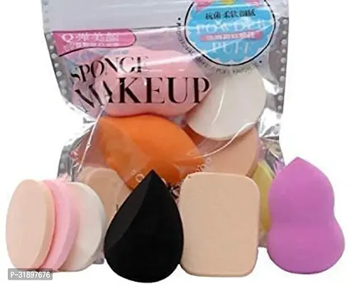 Makeup Brushes Set of 12 Pieces +Makeup Puff Blender Sponge Set of 6-thumb4