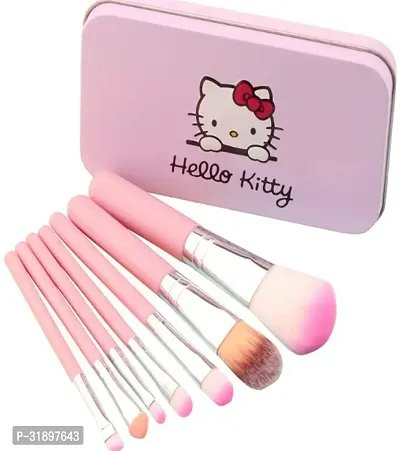 Hello Kitty Makup Brush 7 Pcs, Foundation Brush and Blender Puff-thumb3