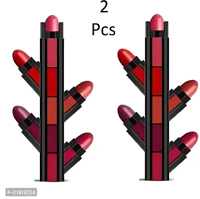 long lasting 5 in 1 red lipstick ( pack of 2 pcs )