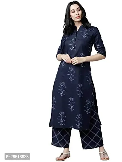 A UNIQUE Women's Rayon Printed designer Kurta-thumb0