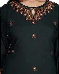 A UNIQUE Women Embroidered Rayon Straight Kurta-thumb3