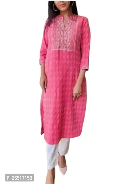 UNISETS Women Rayon Straight Embroidered Printed Kurta Pant Set-thumb0